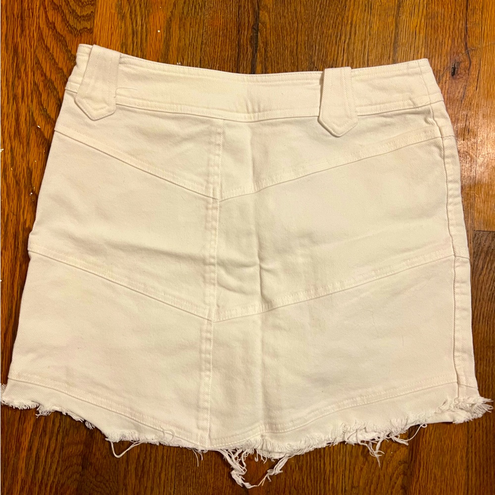 White Ideology Jean Skirt